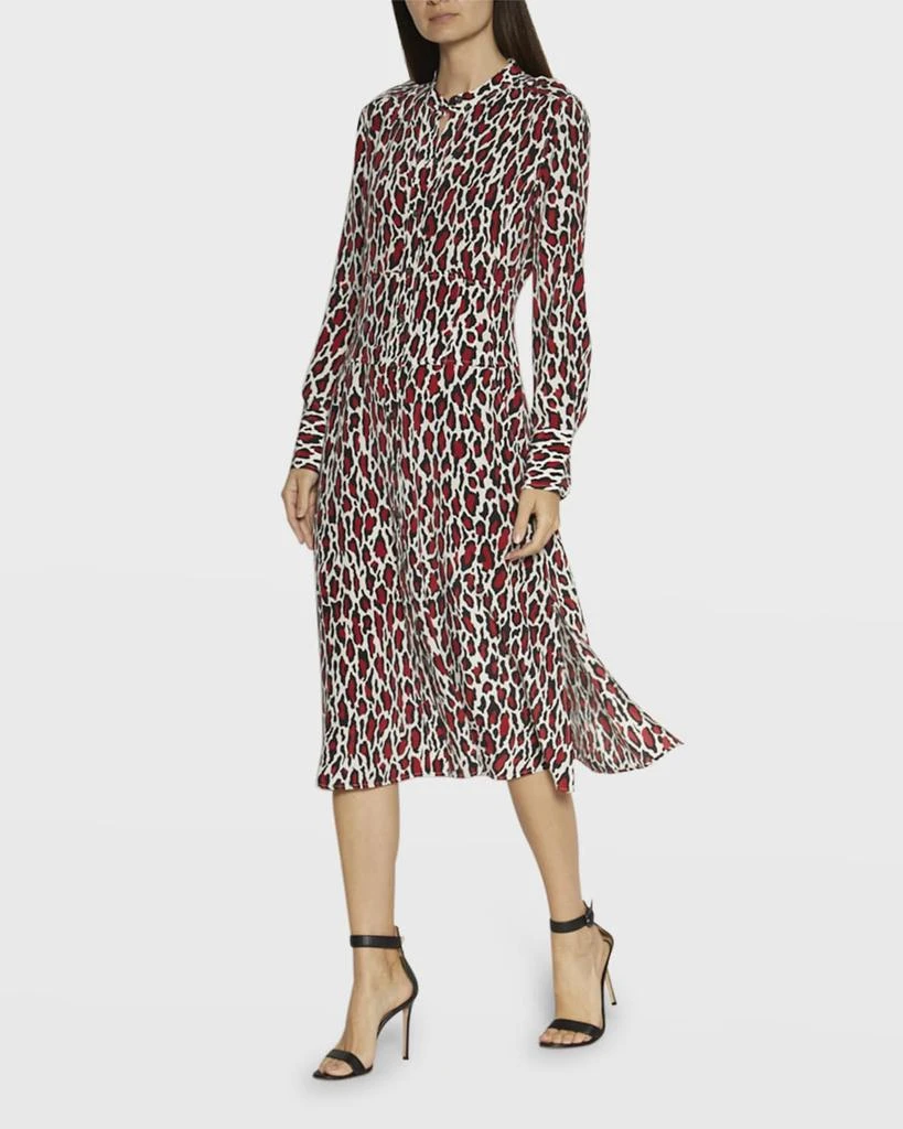 商品Equipment|Thea Animal-Print Button-Down Midi Dress,价格¥4273,第3张图片详细描述