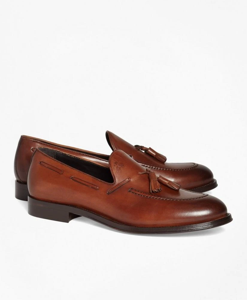 商品Brooks Brothers|1818 Footwear Leather Tassel Loafers,价格¥1349,第1张图片