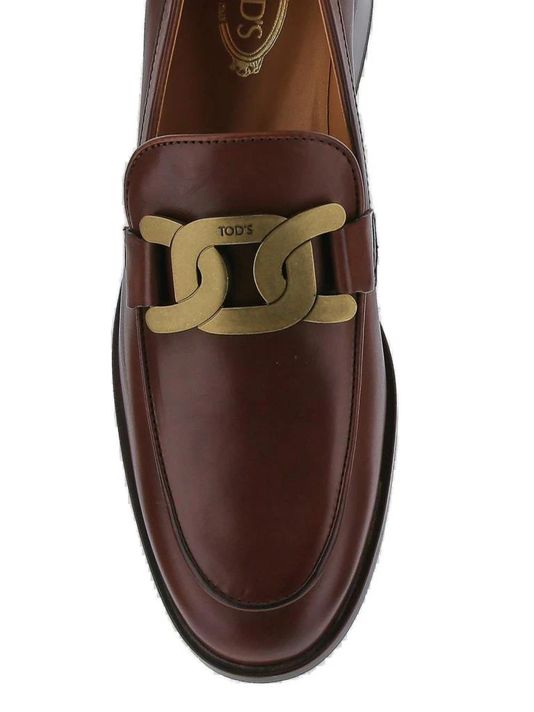 商品Tod's|Tod's Chain Link Detail Loafers,价格¥3702,第4张图片详细描述