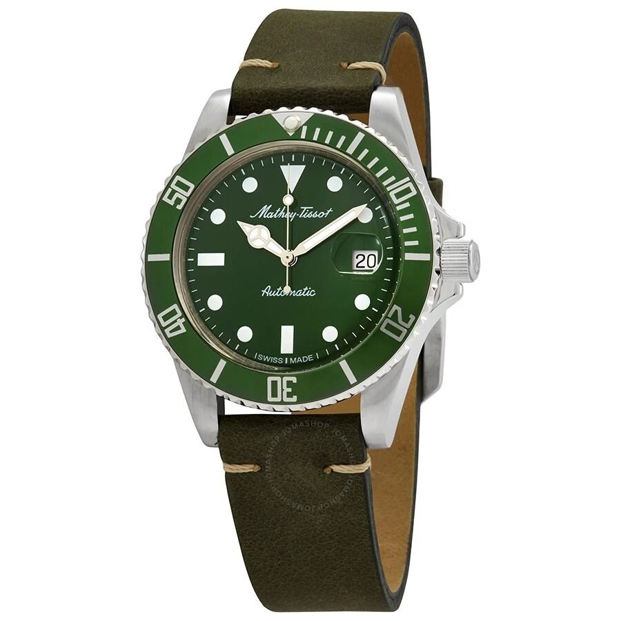 商品Mathey-Tissot|Mathey Vintage Automatic Green Dial Men's Watch H9010ATLV,价格¥2306,第1张图片