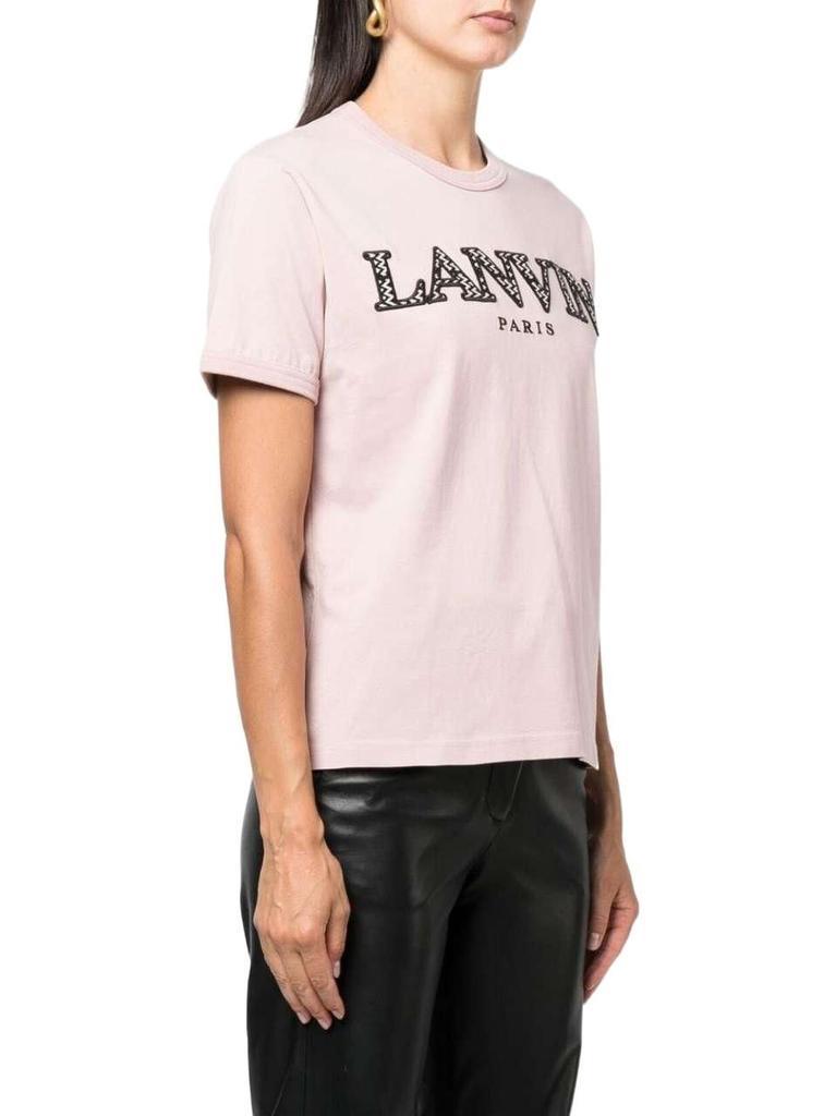 商品Lanvin|Lanvin Women's  Pink Cotton T Shirt,价格¥3607-¥3795,第5张图片详细描述