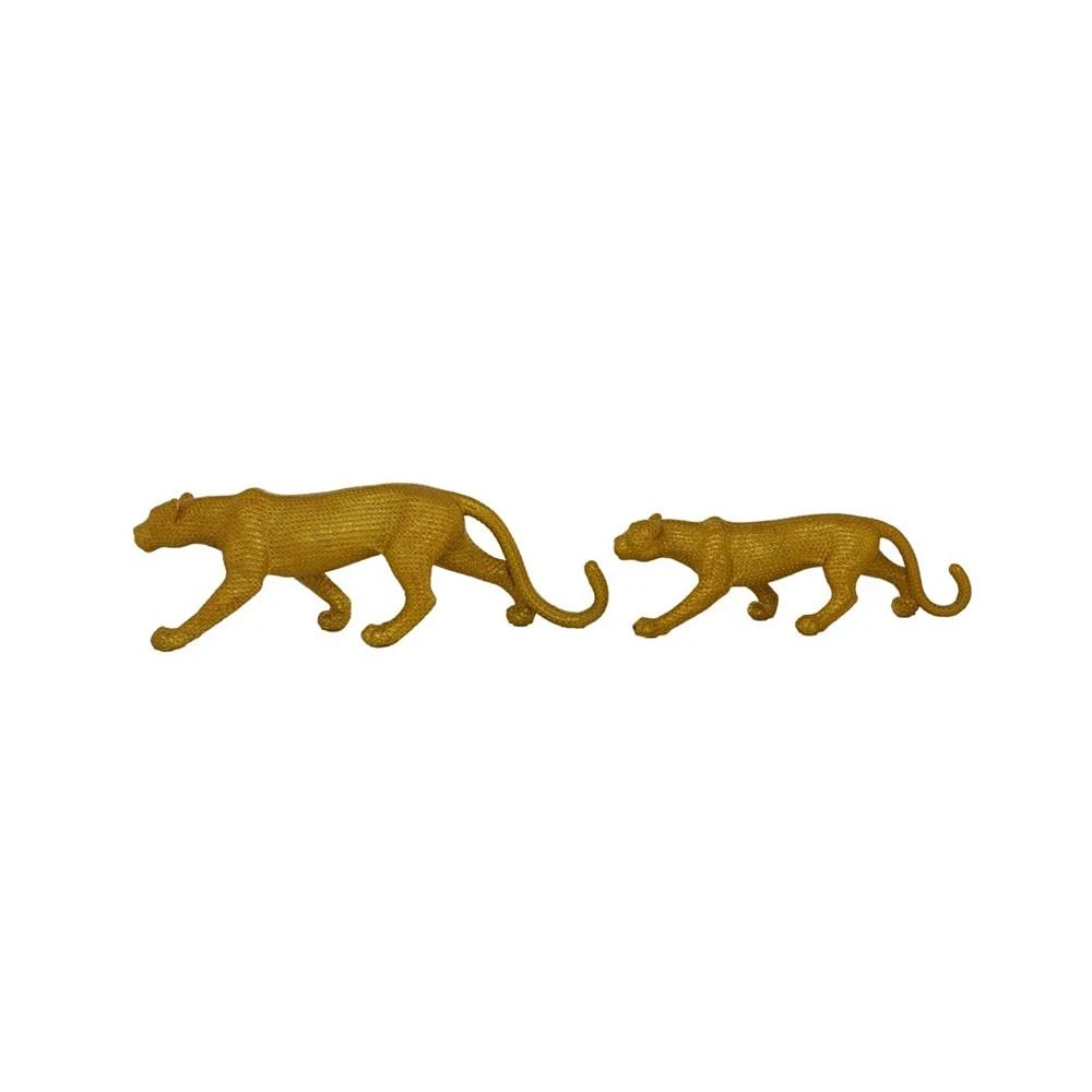 商品Rosemary Lane|Glam Leopard Sculpture, Set of 2,价格¥515,第4张图片详细描述