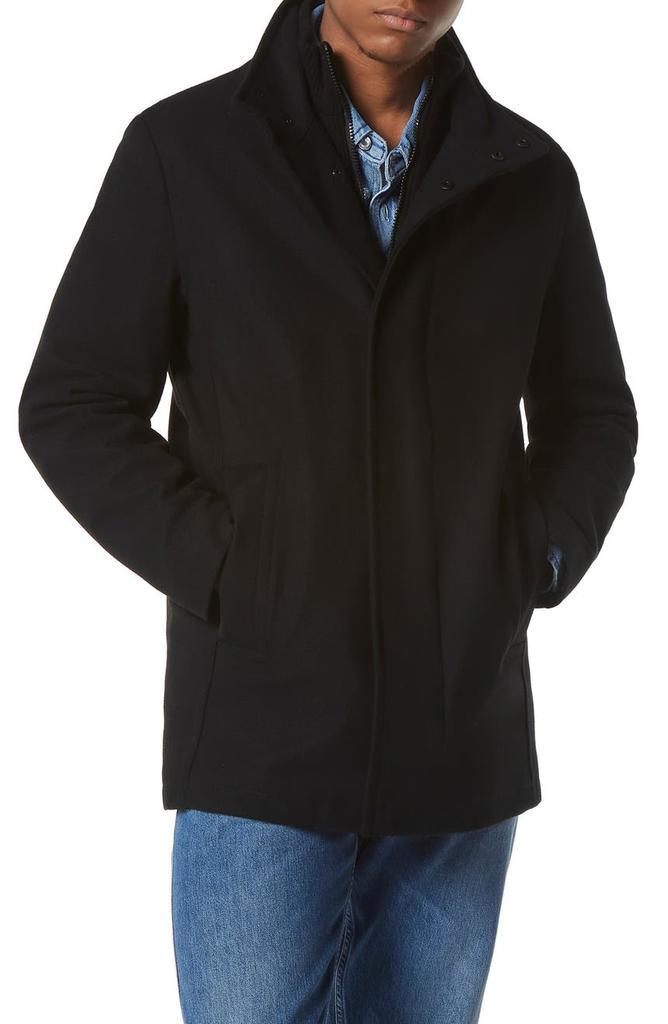 商品Andrew Marc|Coyle Wool Blend Bib Coat,价格¥644,第5张图片详细描述