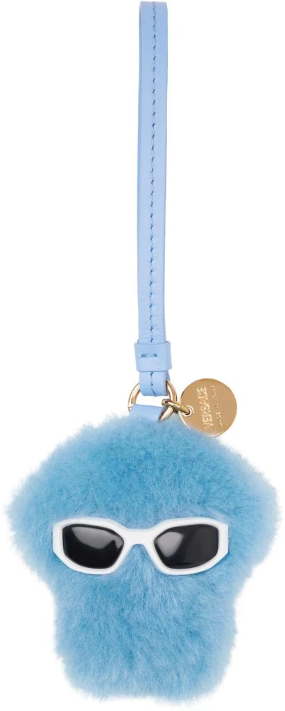 商品Versace|Blue Medusa Fluffy Charm Keychain,价格¥1383,第1张图片
