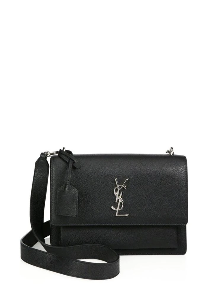 商品Yves Saint Laurent|Medium Sunset Monogram Leather Satchel,价格¥16111,第1张图片