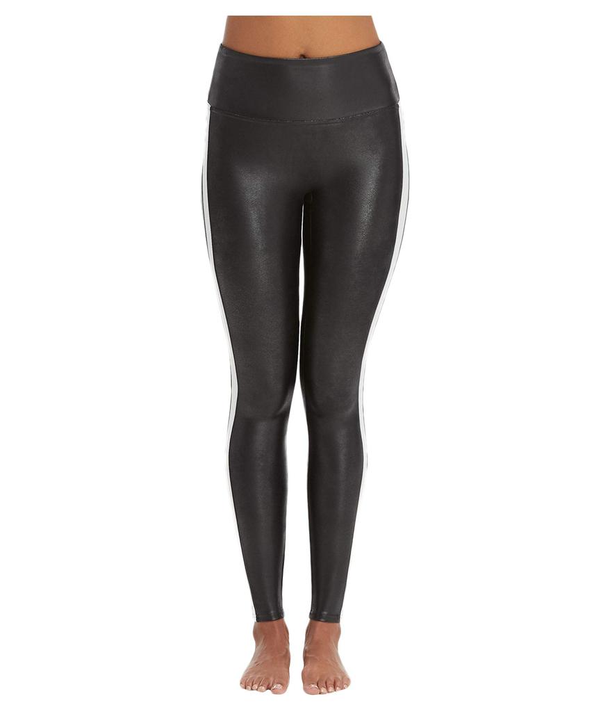 SPANX  Faux Leather Leggings for Women Tummy Control with Side Stripe商品第2张图片规格展示