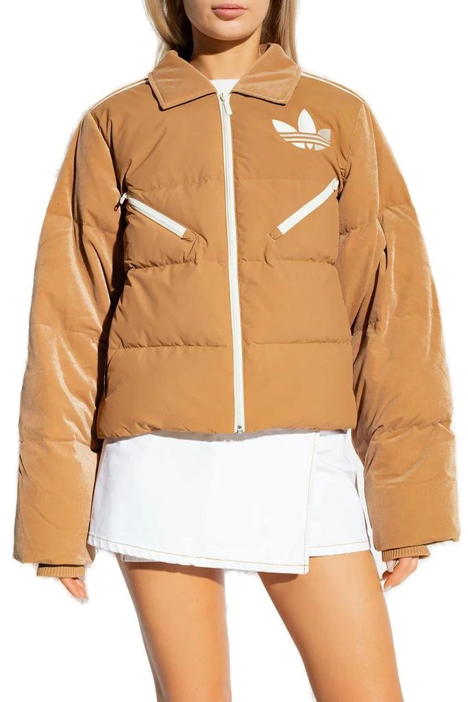 商品Adidas|Adidas Originals Logo-Embroidered Zipped Down Jacket,价格¥1544,第2张图片详细描述