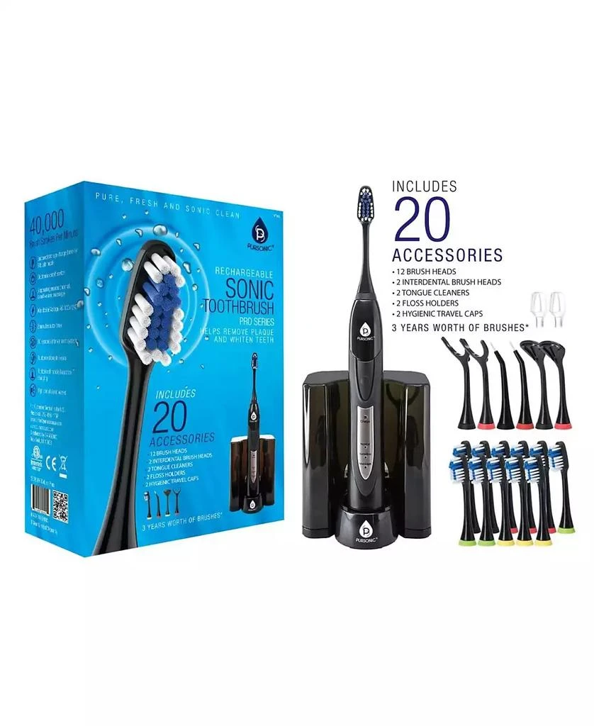 商品PURSONIC|Ultra High Powered Sonic Electric Toothbrush,价格¥377,第1张图片