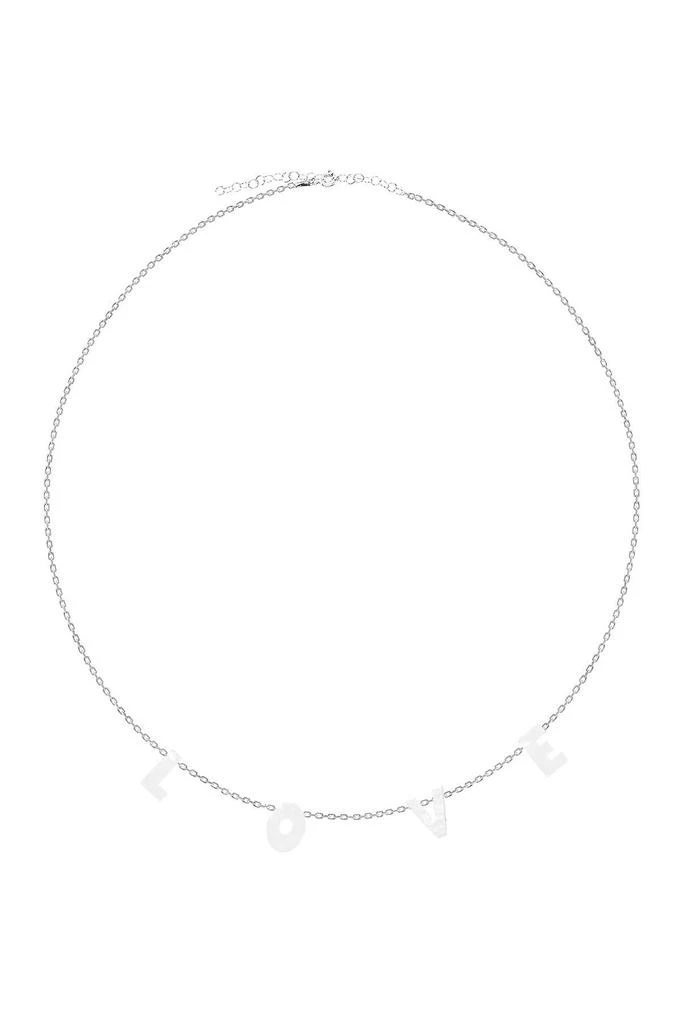 商品Gabi Rielle|Genuine Mother Of Pearl "Love" Necklace,价格¥364,第1张图片