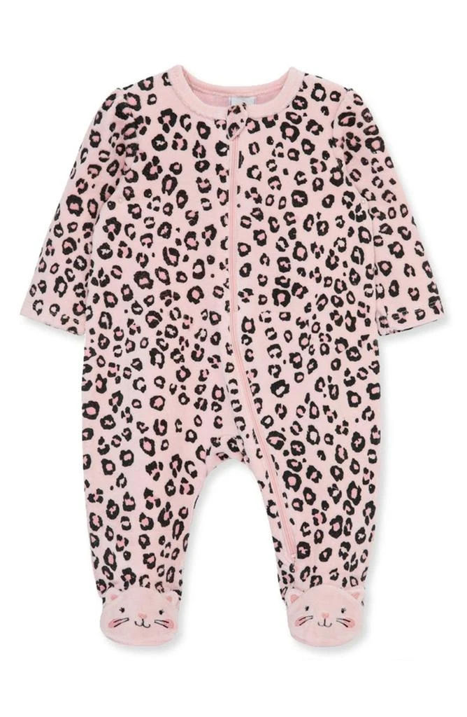 商品Little Me|Leopard Fleece Footie,价格¥134,第1张图片