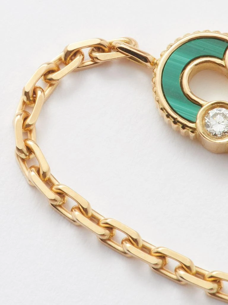 商品Viltier|Magnetic Reverso pearl, malachite & gold bracelet,价格¥16409,第4张图片详细描述