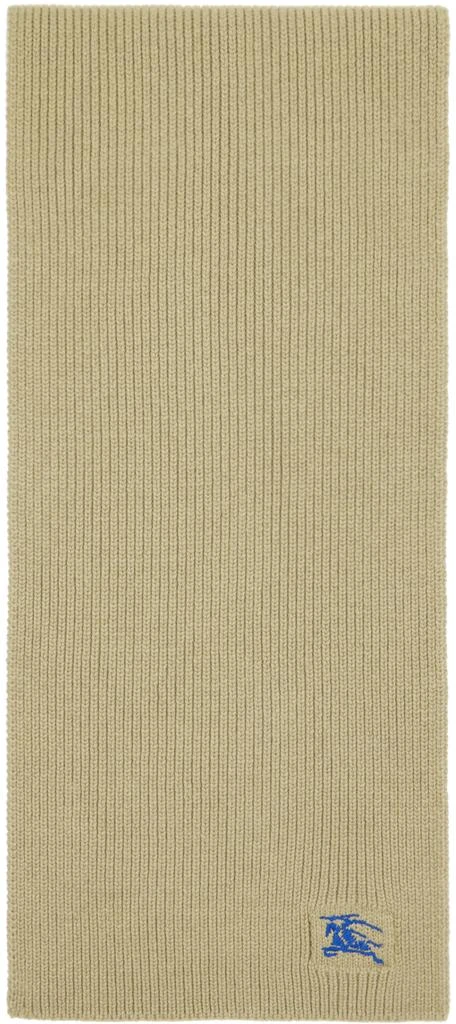 商品Burberry|Taupe Ribbed Cashmere Scarf,价格¥1904,第1张图片