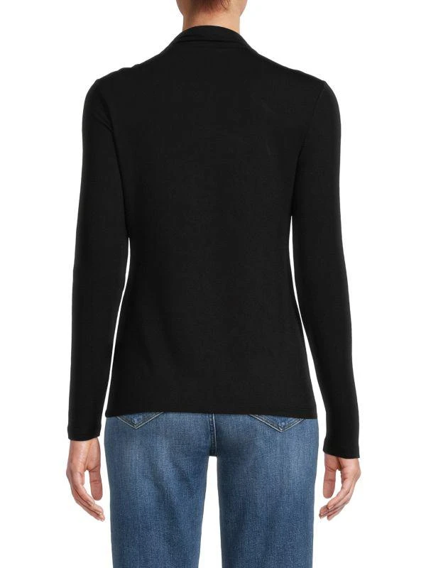 商品Tahari|Long Sleeve Mockneck Top,价格¥113,第2张图片详细描述