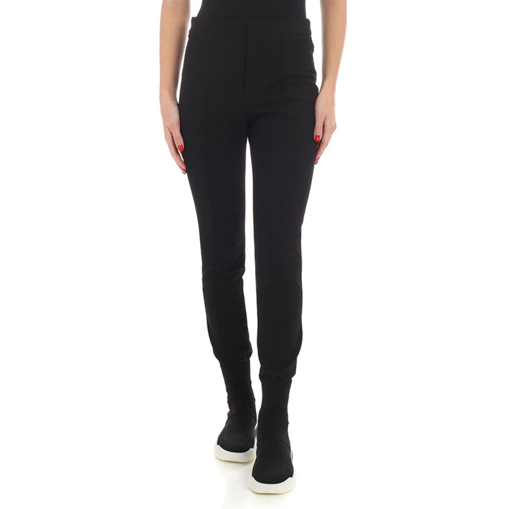 商品Moncler|MONCLER 女士黑色棉质休闲裤 1640390-53064-999,价格¥2148,第1张图片