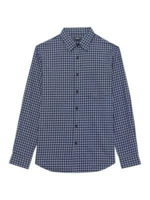 商品Theory|Windham Cotton Twill Long-Sleeve Shirt,价格¥304,第4张图片详细描述