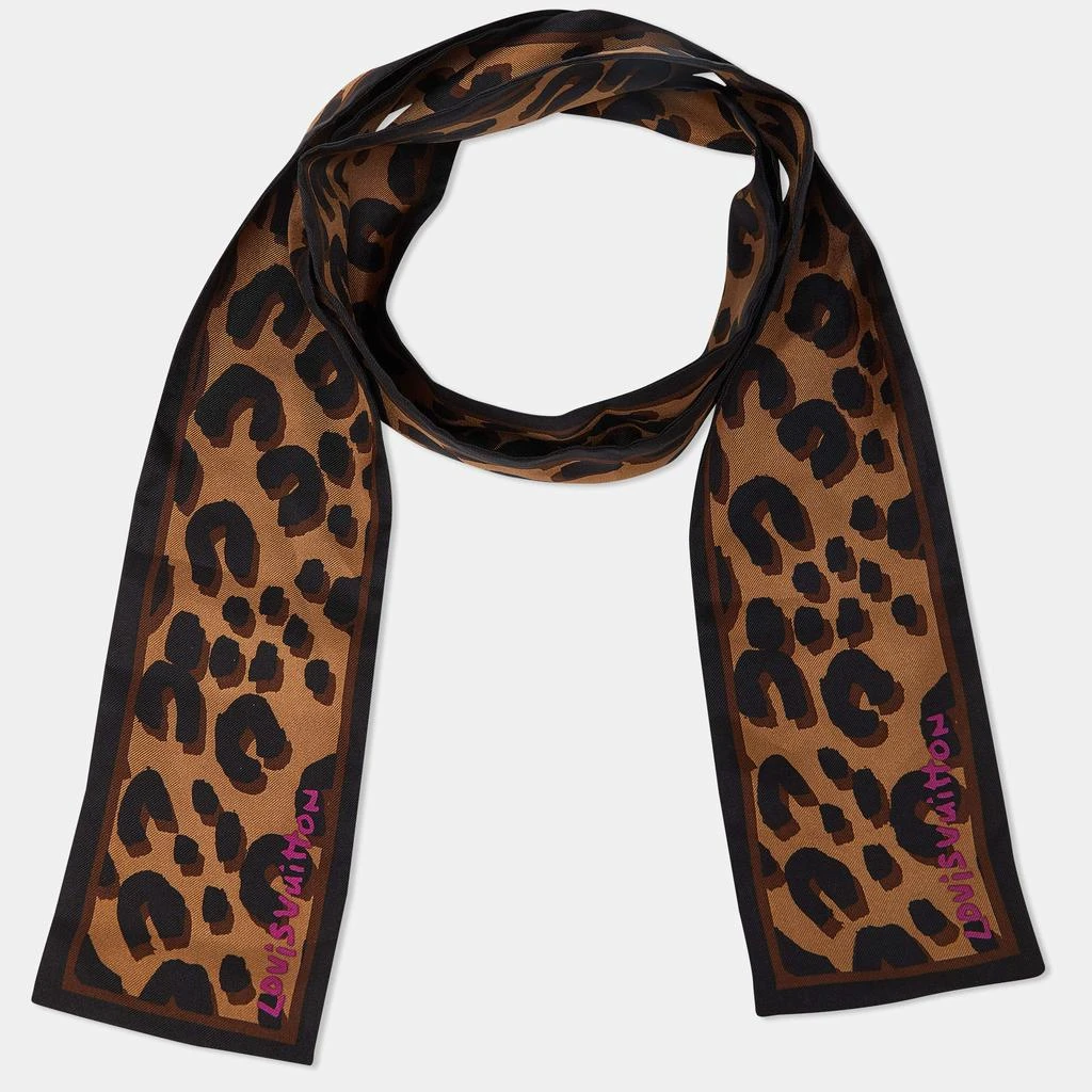 商品[二手商品] Louis Vuitton|Louis Vuitton Brown Leopard Printed Silk Bandeau,价格¥1625,第2张图片详细描述
