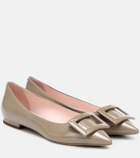 商品Roger Vivier|Gommettine Ball leather ballet flats,价格¥5880,第1张图片