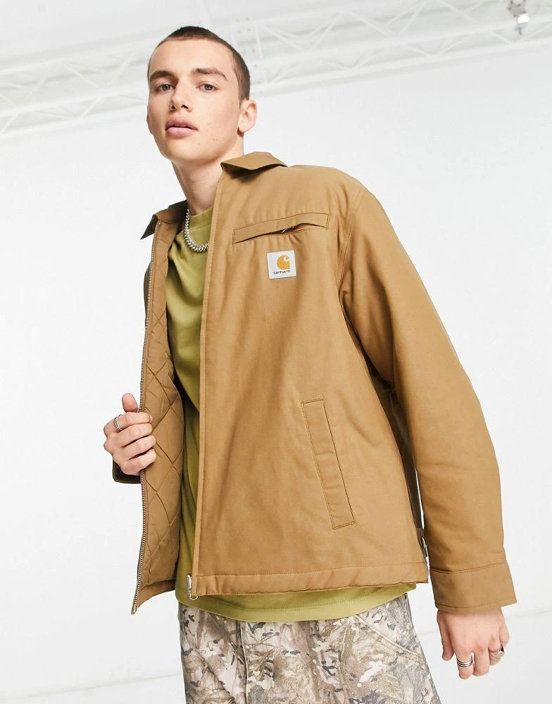 商品Carhartt WIP|Carhartt WIP madera reverisble quilted jacket in brown,价格¥2095,第1张图片