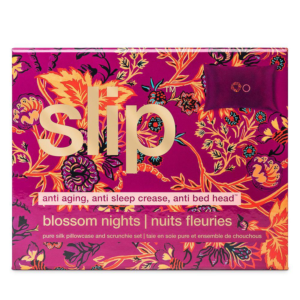 Blossom Nights Pure Silk Pillowcase and Scrunchies Gift Set商品第2张图片规格展示