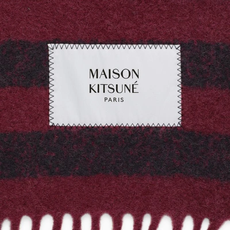 商品Maison Kitsune|Striped wool scarf,价格¥519,第3张图片详细描述