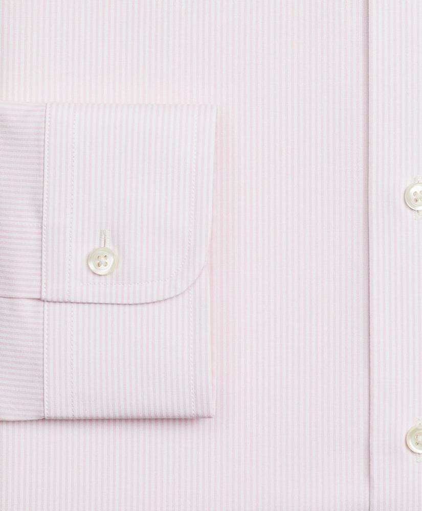 Stretch Regent Regular-Fit  Dress Shirt, Non-Iron Poplin Button-Down Collar Fine Stripe商品第3张图片规格展示
