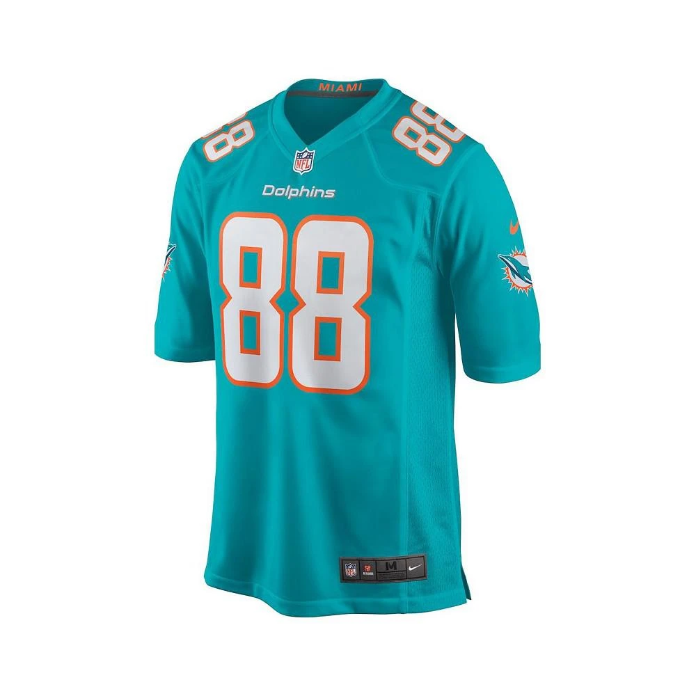 商品NIKE|Men's Mike Gesicki Aqua Miami Dolphins Game Player Jersey,价格¥965,第3张图片详细描述