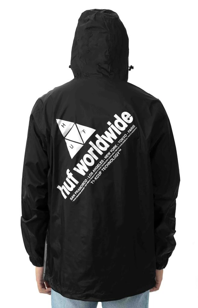 商品HUF|Wave Anorak Jacket - Black,价格¥322,第3张图片详细描述