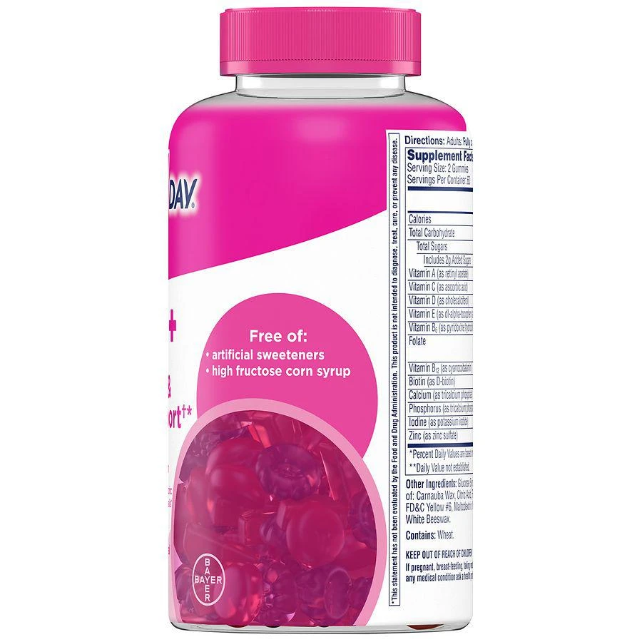 商品One A Day|MultiPlus Hair, Skin & Nails Support Multivitamin Fruit,价格¥192,第2张图片详细描述