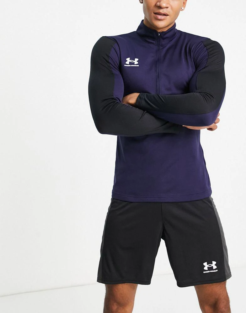 商品Under Armour|Under Armour Football Challenger mid layer top in navy,价格¥393,第4张图片详细描述