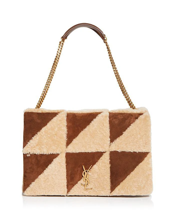 商品Yves Saint Laurent|Jamie Giant Suede & Shearling Crossbody,价格¥35714,第1张图片