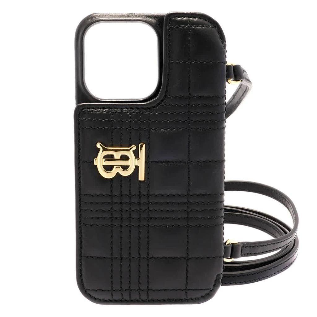 商品Burberry|Quilted Lambskin Lola iPhone 13 Pro Phone Case with Strap In Black,价格¥3223,第2张图片详细描述
