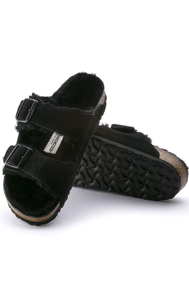 (75266) Arizona Shearling Sandals - Black商品第4张图片规格展示