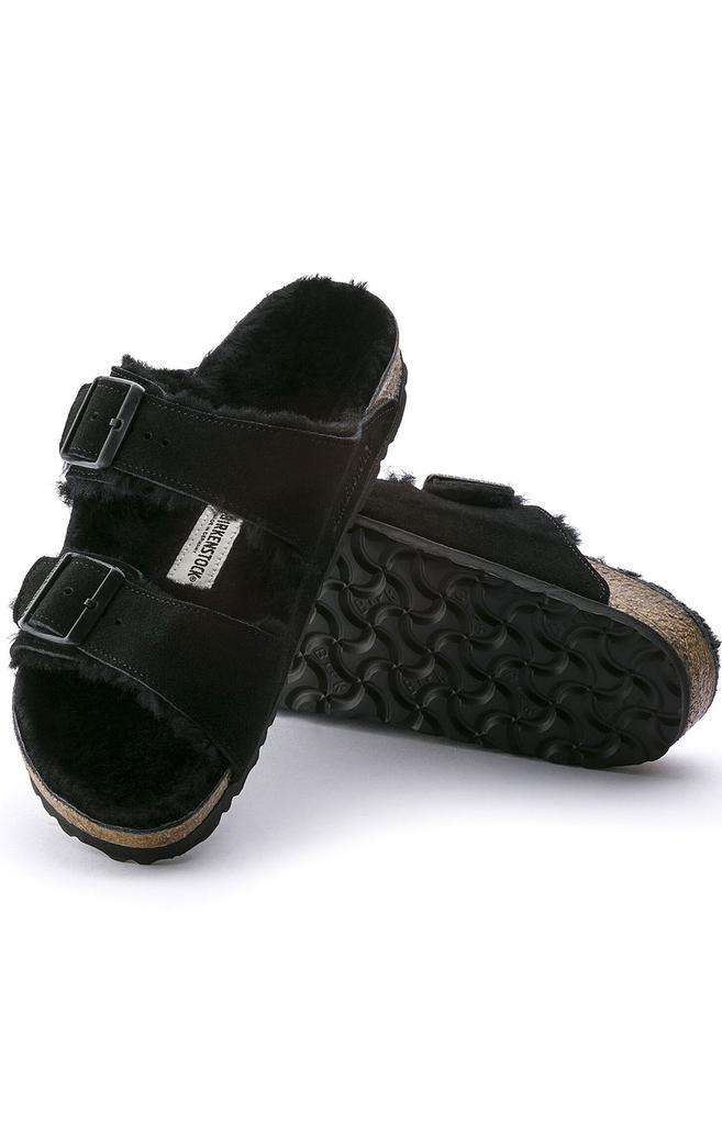 商品Birkenstock|(75266) Arizona Shearling Sandals - Black,价格¥589,第6张图片详细描述