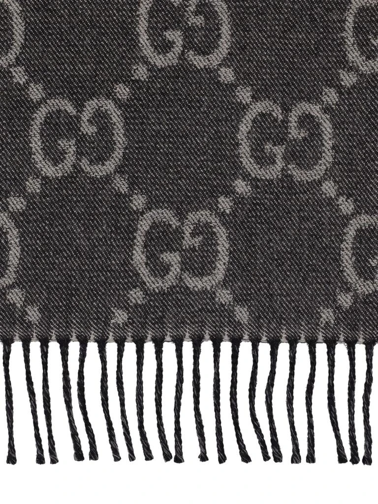 商品Gucci|Gg Jacquard Wool Knit Scarf,价格¥3681,第1张图片