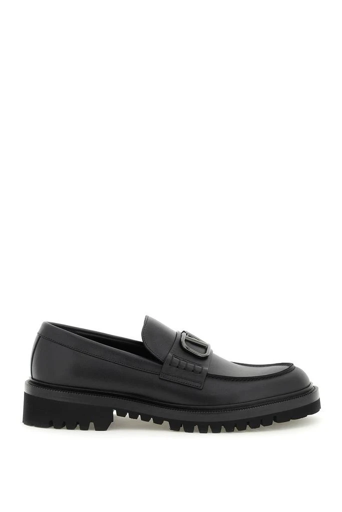 商品Valentino|Valentino garavani vlogo signature leather loafers,价格¥4406,第1张图片