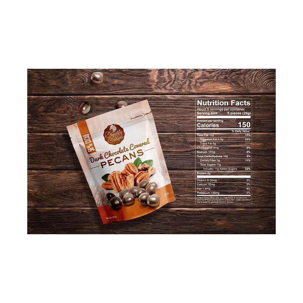 商品Nature's Garden|Chocolate Orchard Dark Chocolate Covered Pecans,价格¥138,第2张图片详细描述