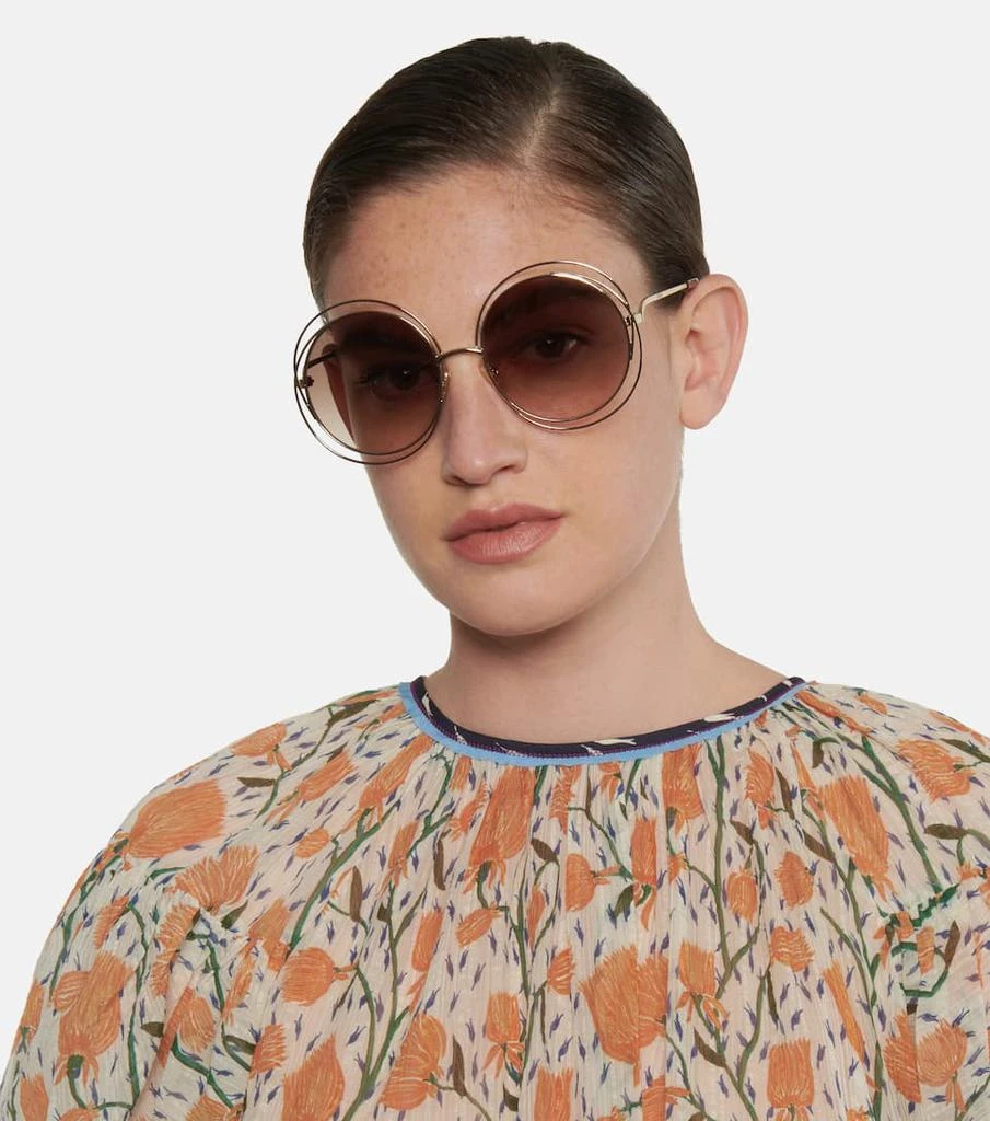 商品Chloé|Carlina round sunglasses,价格¥3022,第3张图片详细描述