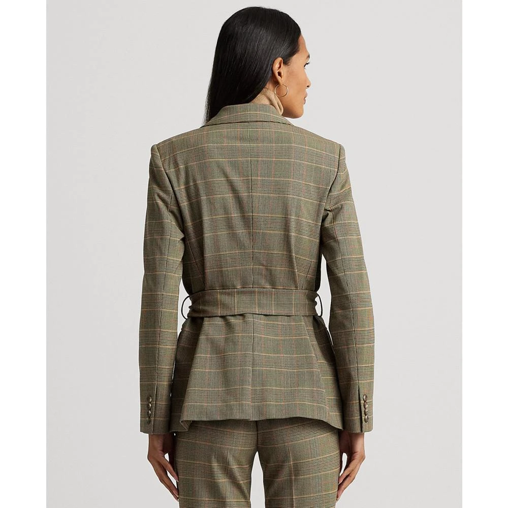 商品Ralph Lauren|Women's Checked Plaid Wool-Blend Twill Blazer,价格¥2582,第2张图片详细描述