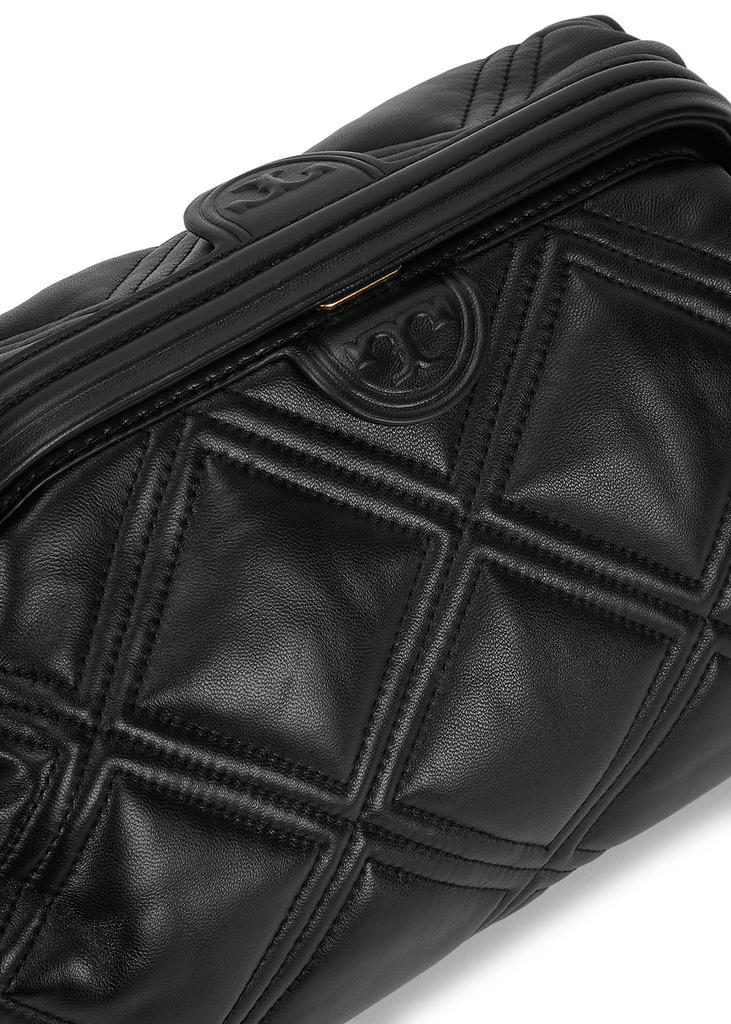 商品Tory Burch|Fleming black quilted leather shoulder bag,价格¥4596,第5张图片详细描述