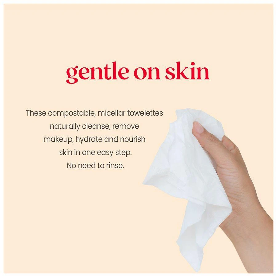 商品Burt's Bees|Micellar Facial Towelettes Coconut and Lotus Water,价格¥57,第5张图片详细描述