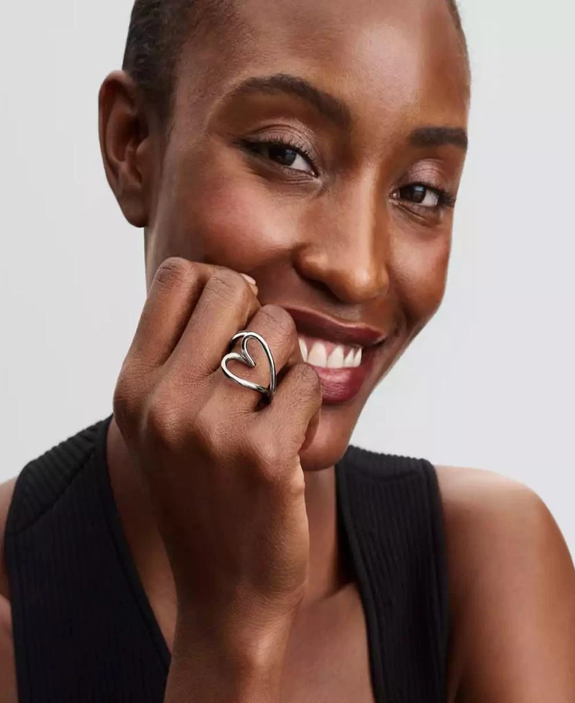 商品PANDORA|Sterling Silver Heart Shaped Ring,价格¥738,第5张图片详细描述