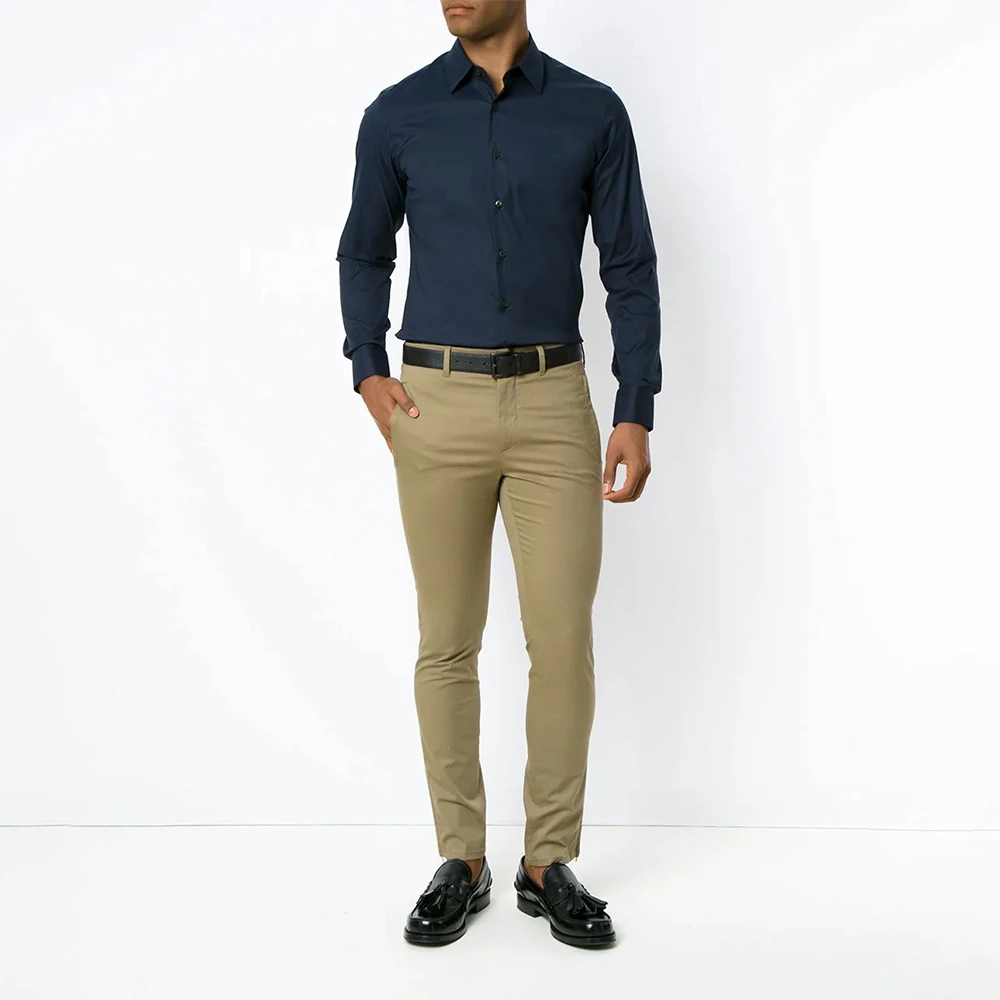 PRADA 男士衬衫海军蓝色 UCM608-F62-F0124 商品
