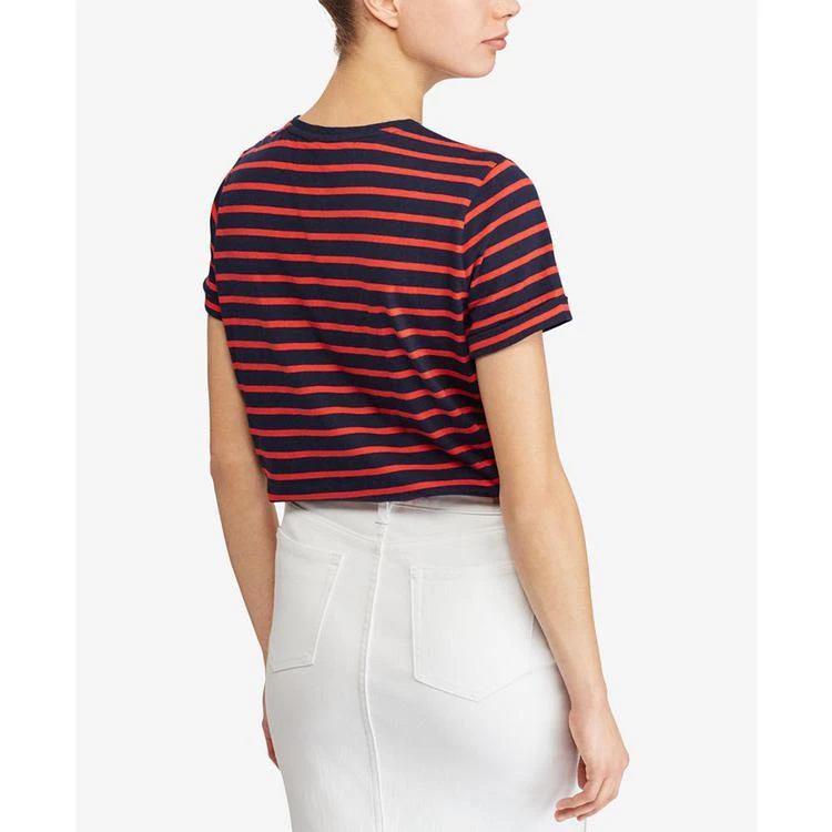 商品Ralph Lauren|Petite Crest-Embroidered T-Shirt,价格¥206,第3张图片详细描述