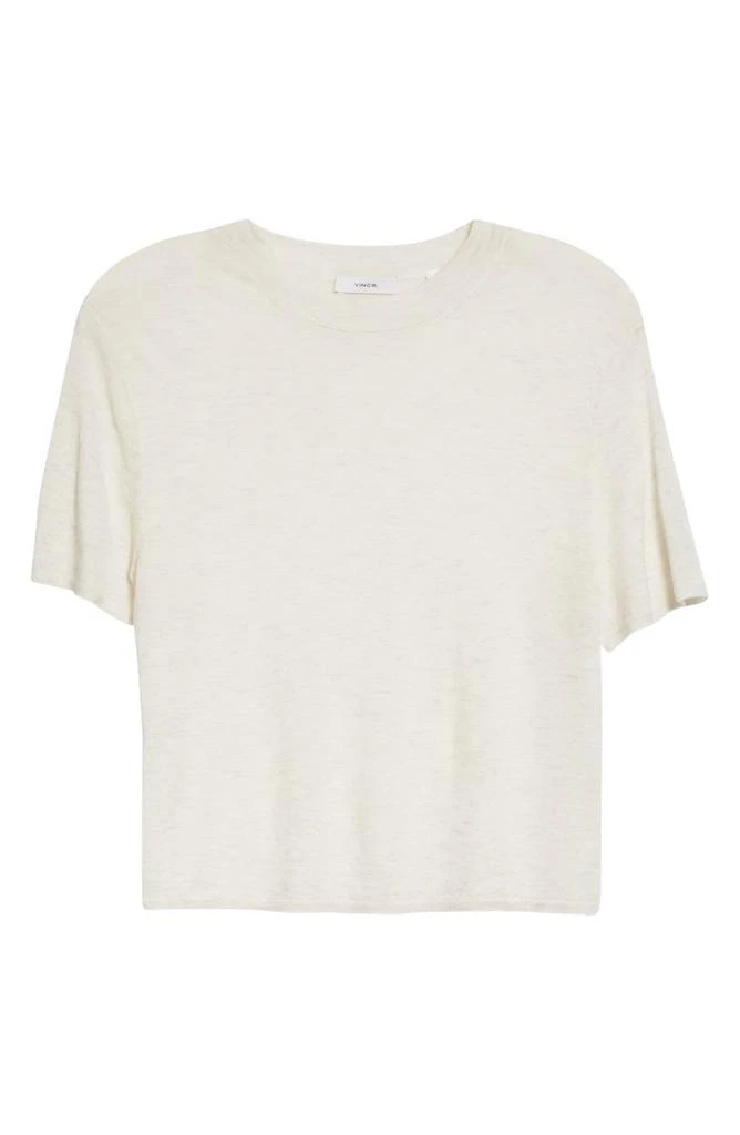 商品Vince|Easy Wool Blend Short Sleeve Sweater,价格¥559,第5张图片详细描述