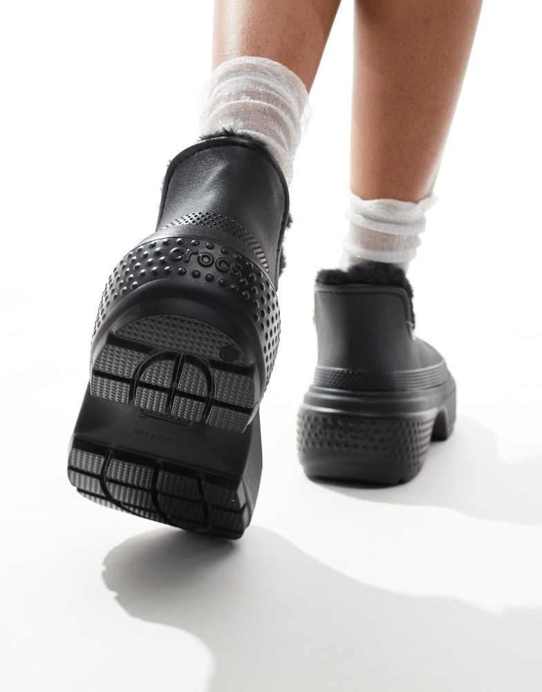[CROCS] ショートブーツ STOMP SHORTY BOOT アイボリー Crocs Stomp Shorty Boot Linen - Mar 2024 - 210673-0JI