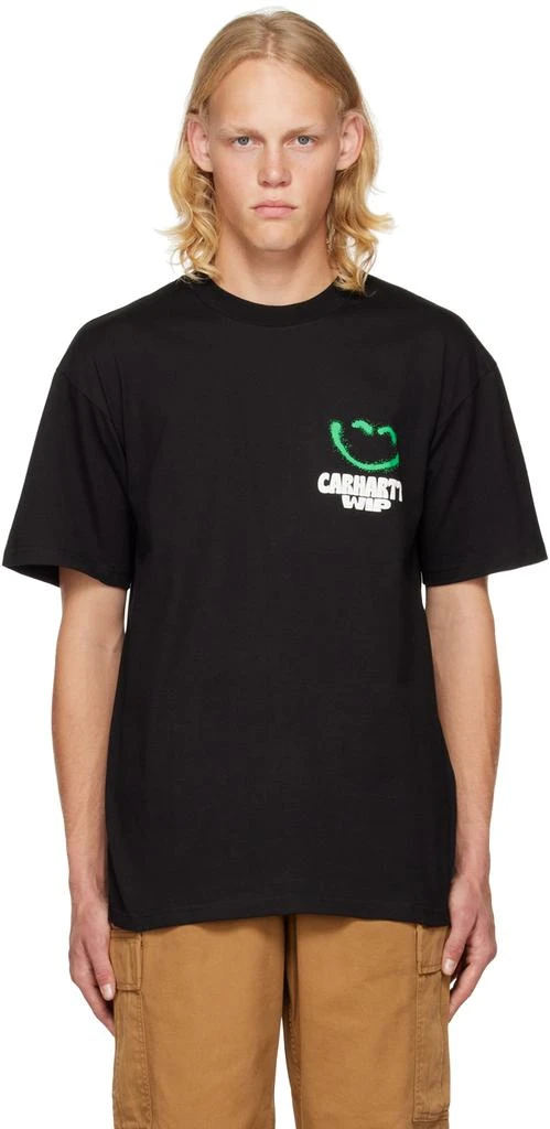 商品Carhartt WIP|Black Happy Script T-Shirt,价格¥216,第1张图片