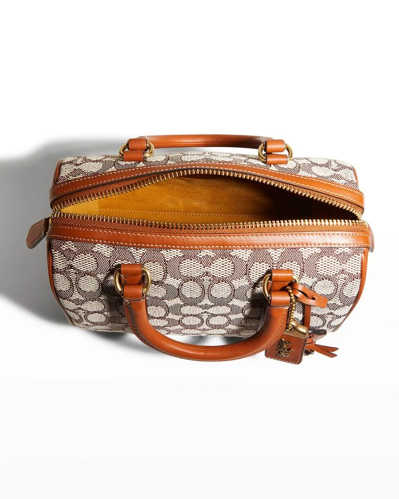 商品Coach|Rogue Monogram Jacquard Satchel Bag,价格¥4407,第5张图片详细描述