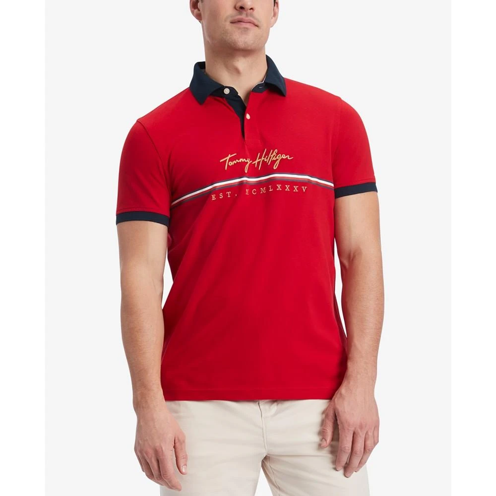 商品Tommy Hilfiger|Men's Baldwin THFlex Stretch Custom Fit Polo Shirt,价格¥356,第1张图片