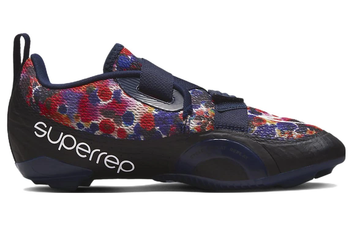 商品[国内直发] NIKE|[预售3天]SuperRep Cycle 2 Next Nature 织物 减震防滑耐磨包裹性 低帮 骑行鞋 女款 紫红蓝,价格¥616,第3张图片详细描述