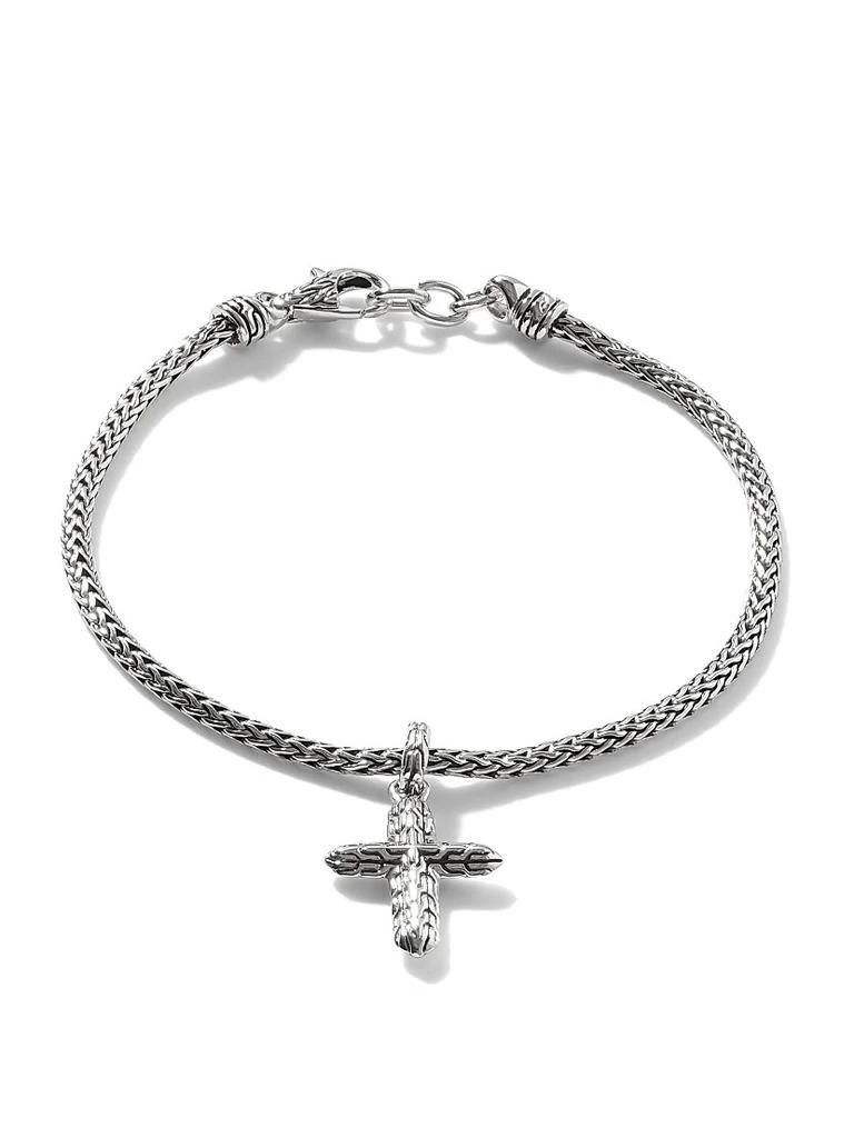 商品John Hardy|Classic Chain Sterling Silver Cross Charm Mini-Chain Bracelet,价格¥3653,第3张图片详细描述